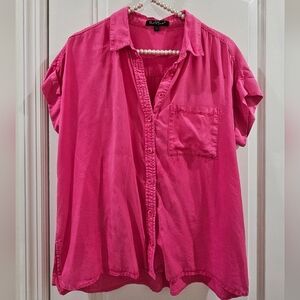Women's Pink Button-Up Shirt